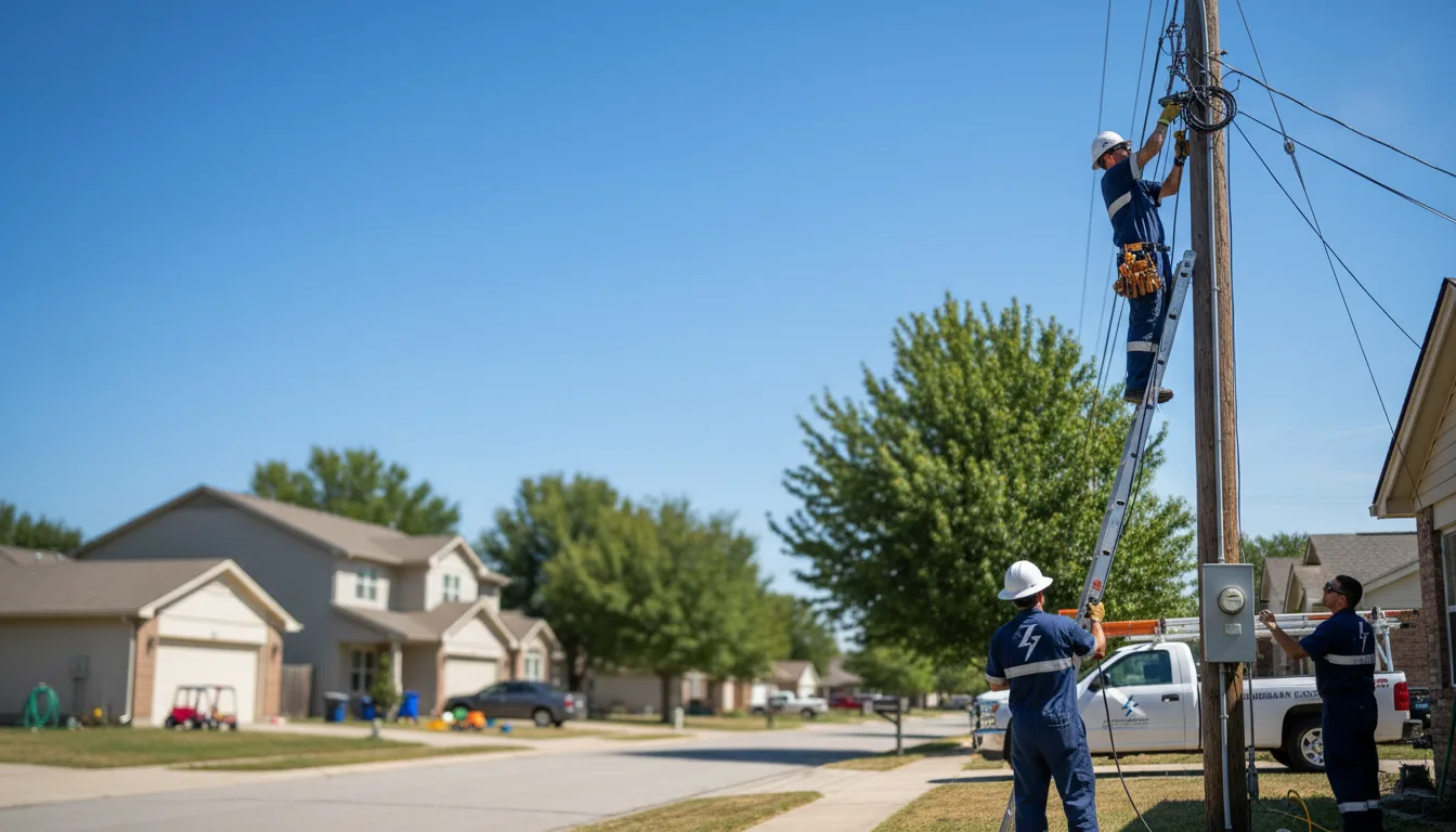 Residential electrician providing installation services in Chambers, NE